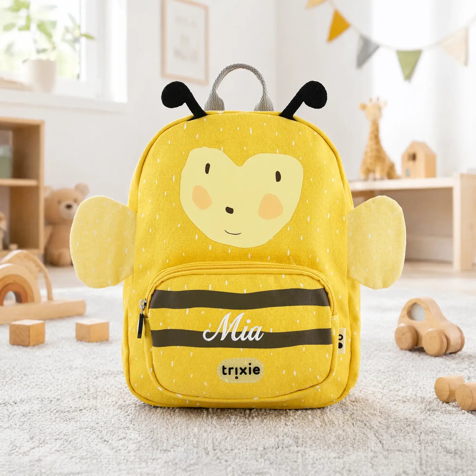 Trixie Kindergartenrucksack Biene, Groß 7,5 L, ab 3 Jahren