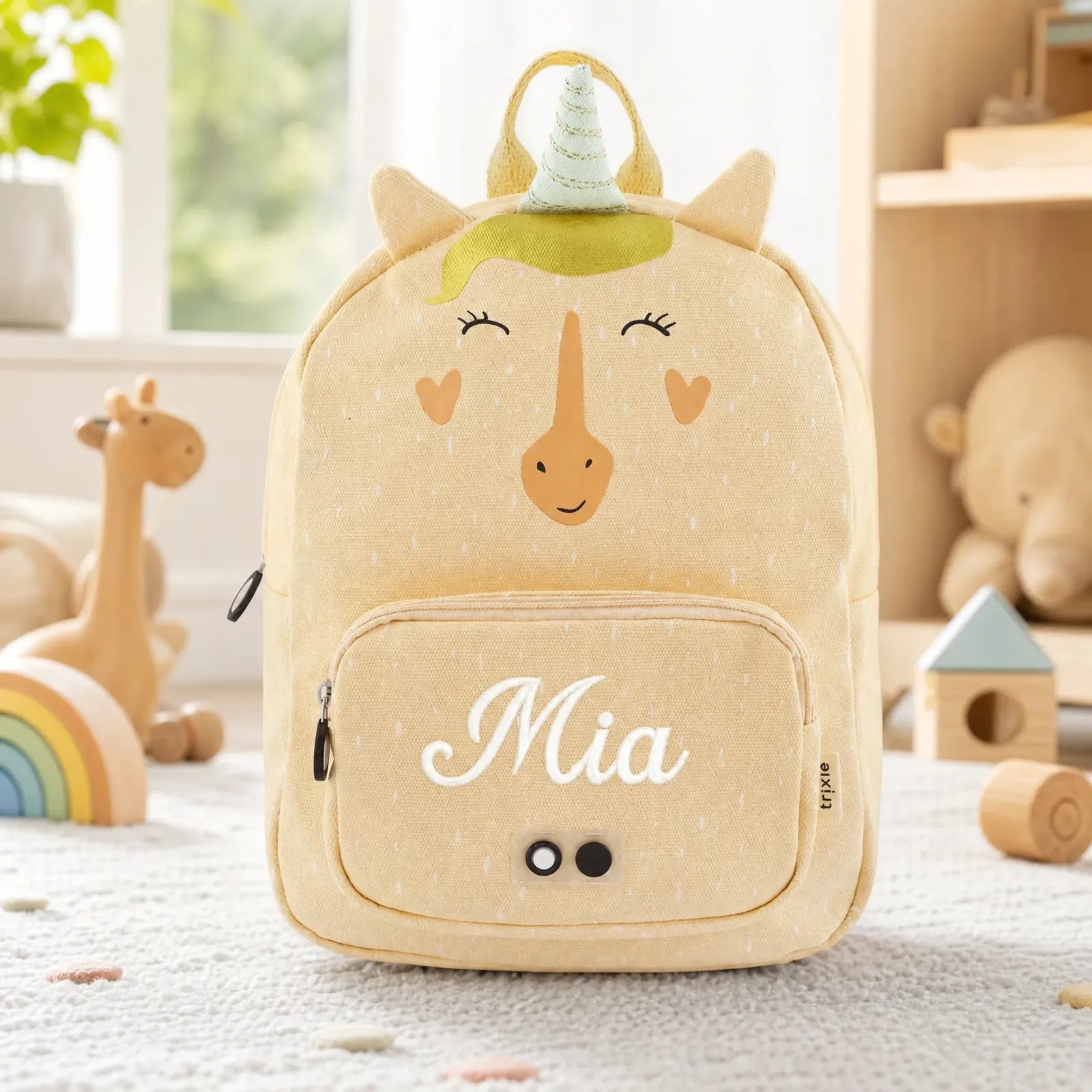 Trixie Kindergartenrucksack Einhorn, Groß 7,5 L, ab 3 Jahren