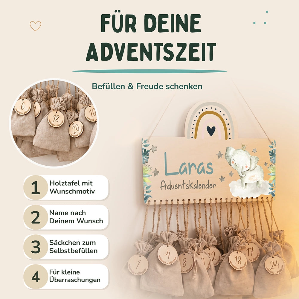 Adventskalender Kinder -  Elefant