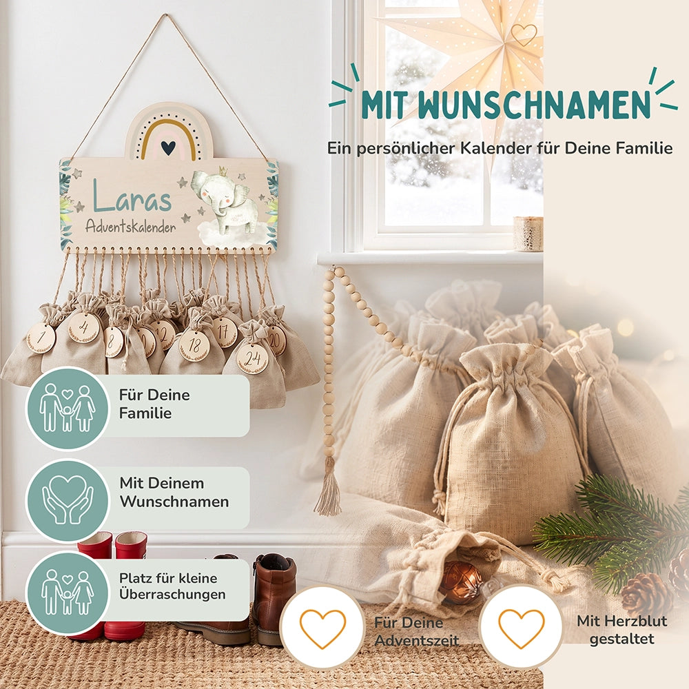 Adventskalender Kinder -  Elefant