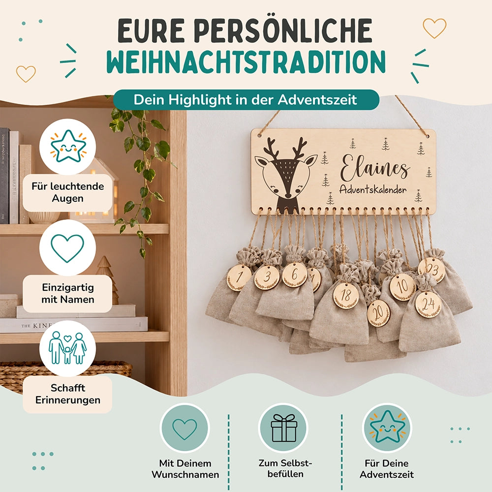 Adventskalender Kinder -  Elch