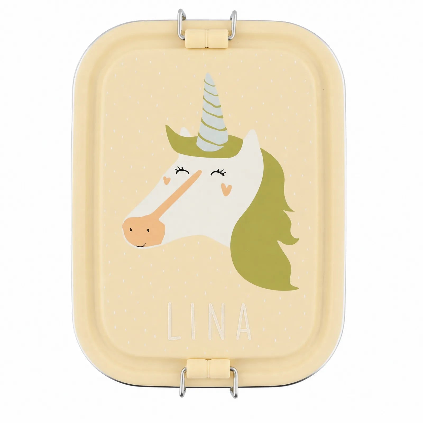 Trixie Brotdose Kinder Einhorn, Snackbox aus Edelstahl