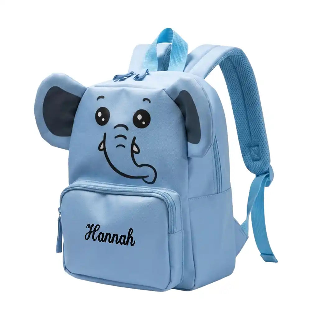 Personalisierter Kinderrucksack Elefant, mit besticktem Wunschnamen