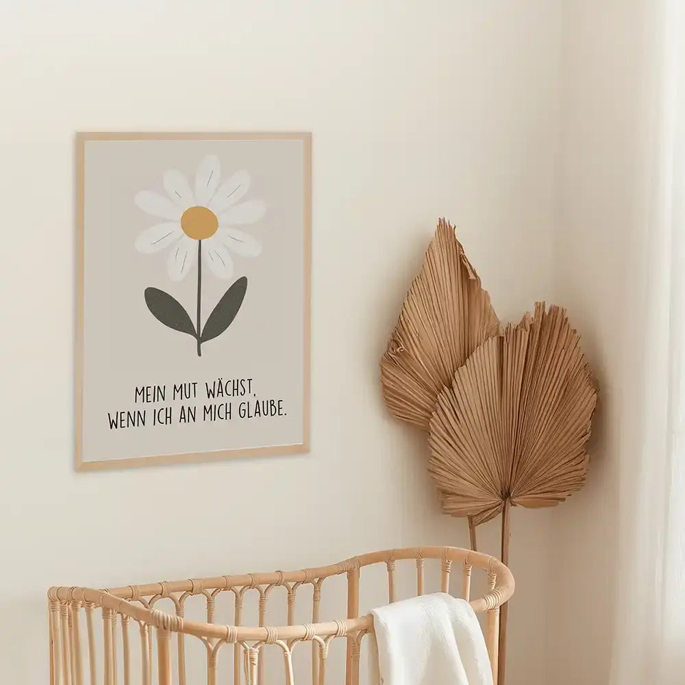 Poster 3er-Set - Ente, Gänseblümchen & Schmetterling fürs Kinderzimmer