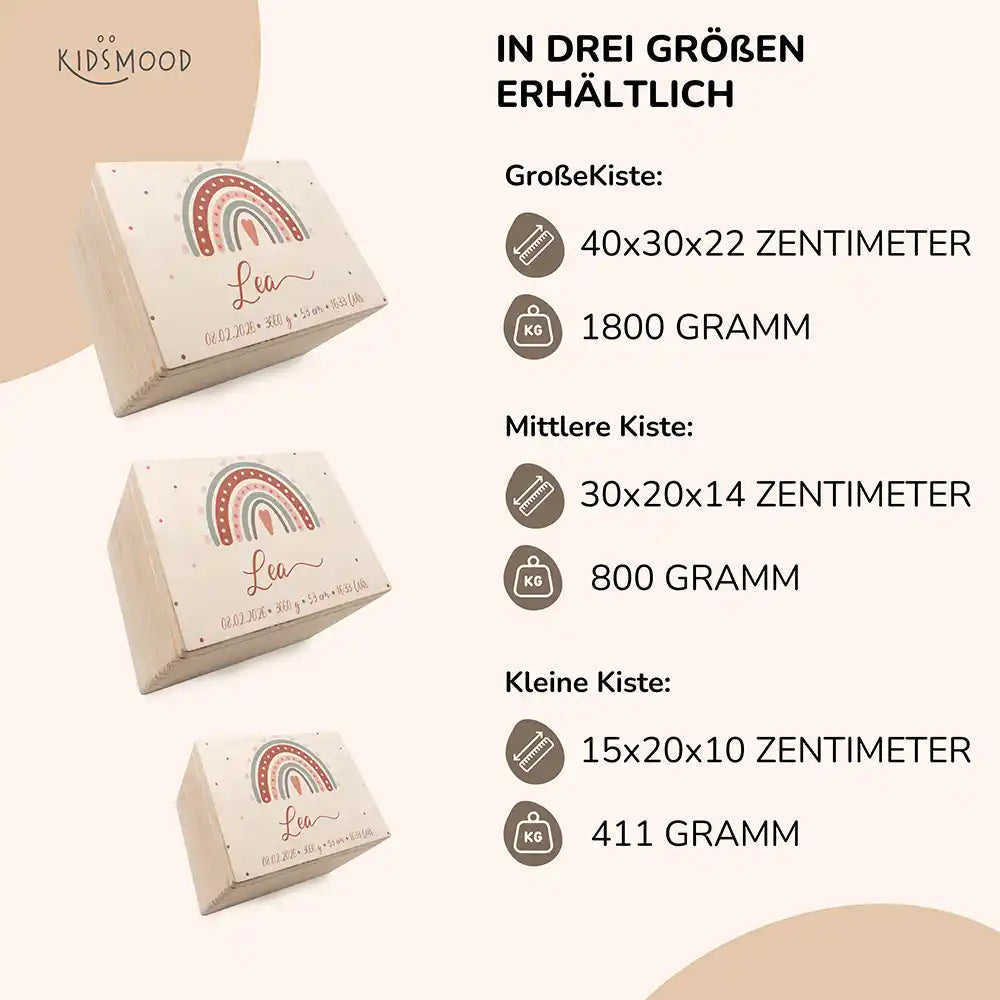 Erinnerungsbox Baby - Regenbogen