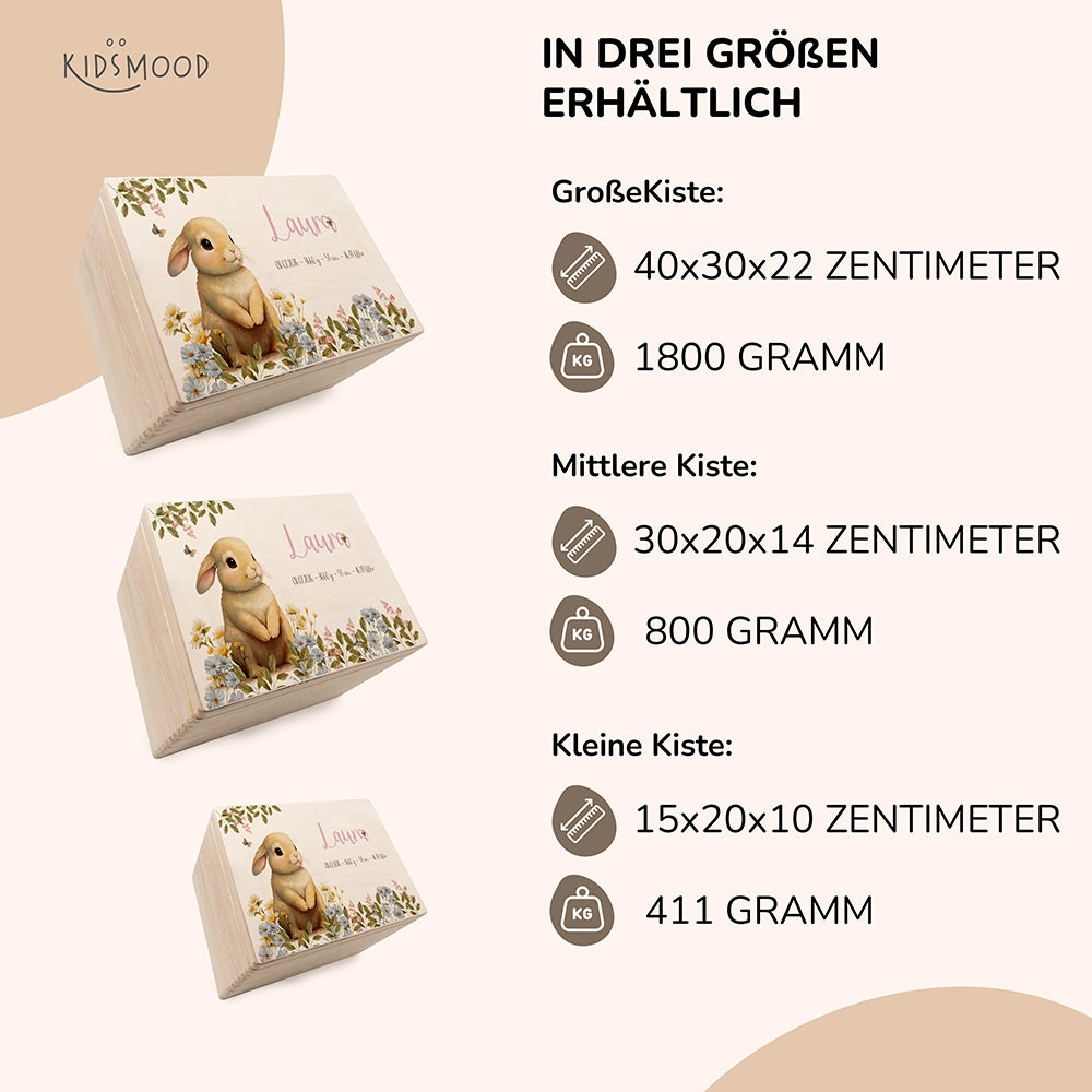 Erinnerungsbox Baby - Niedlicher Hase Ostern