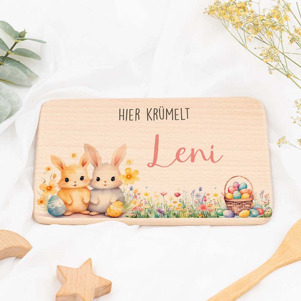 Frühstücksbrettchen Holz personalisiert