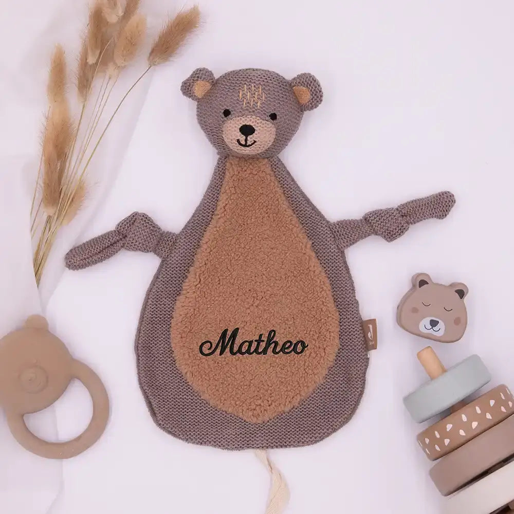 Jollein Schmusetuch Baby mit Namen - niedliche Motive