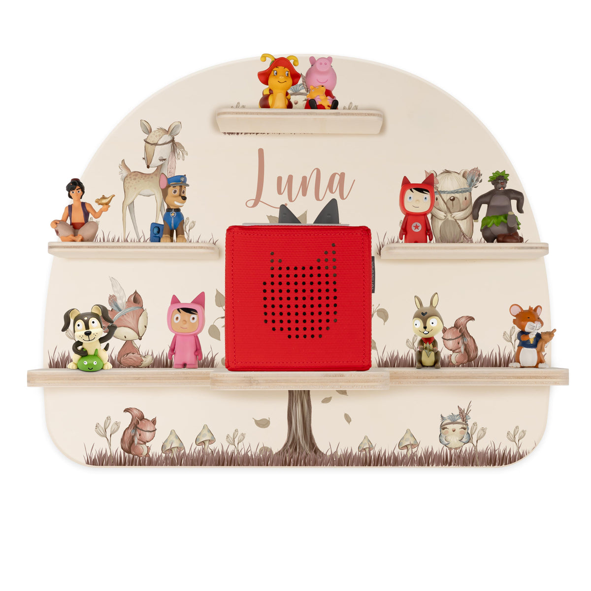 Tonie Regal aus Holz, Toniebox Regal Woodland