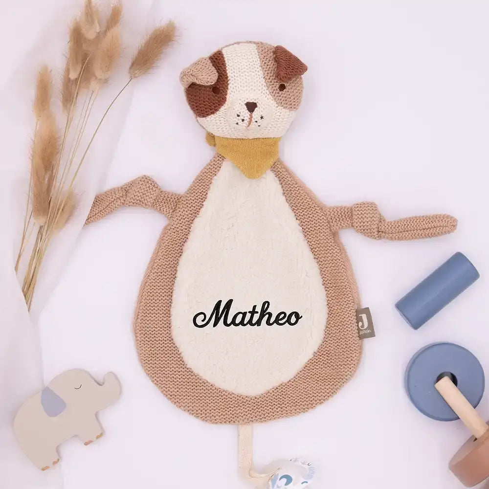 Jollein Schmusetuch Baby mit Namen - niedliche Motive