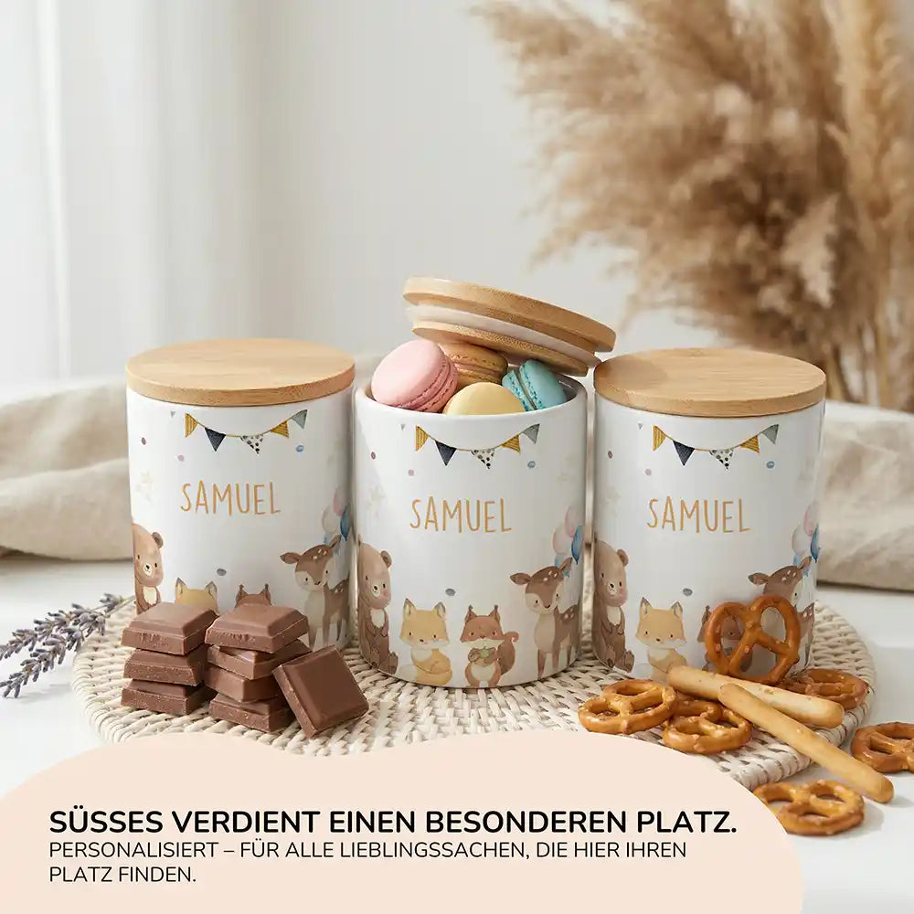 Personalisierte Keksdose Waldtiere Party - Ansicht 15