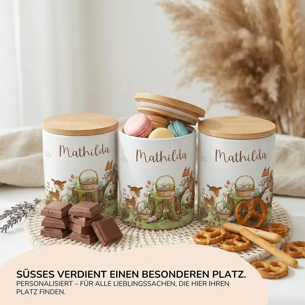 Personalisierte Keksdose Ostern Rehkitz - Ansicht 15