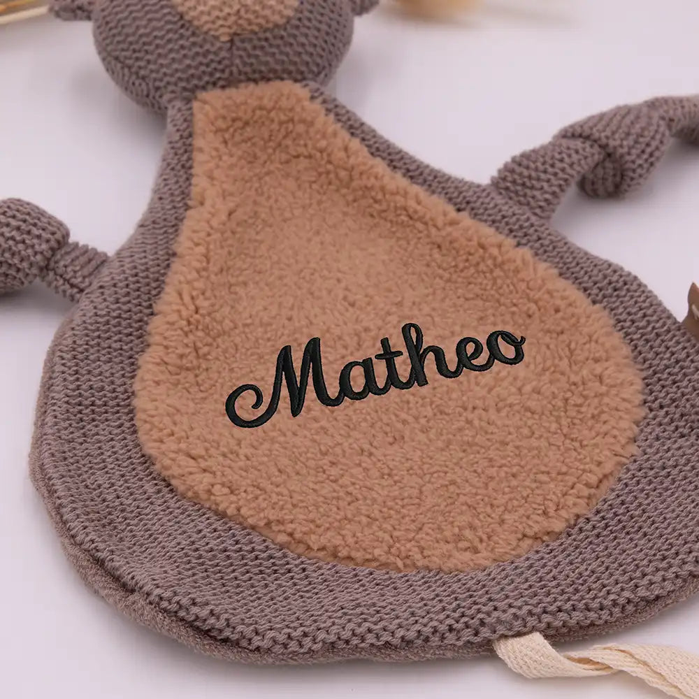 Jollein Schmusetuch Baby mit Namen - niedliche Motive