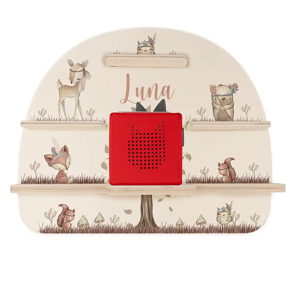 Tonie Regal aus Holz, Toniebox Regal Woodland
