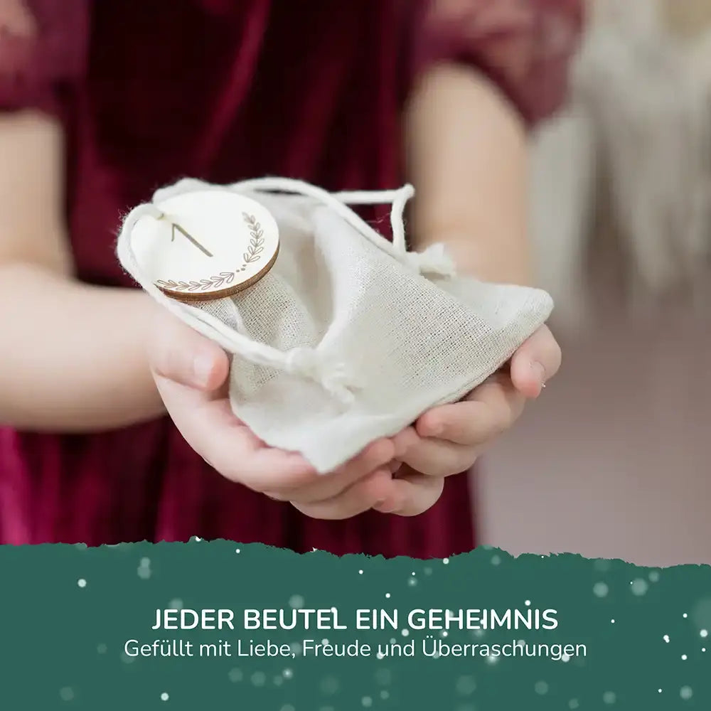 Personalisierte Adventskiste zum Befüllen - Niedliche Waldtiere