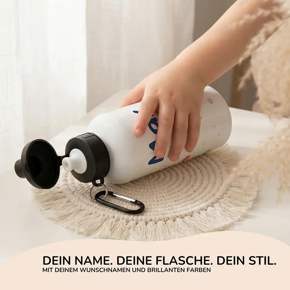 Personalisierte Trinkflasche Kinder Rakete Weltall – Kinderhand Lifestyle 500 ml