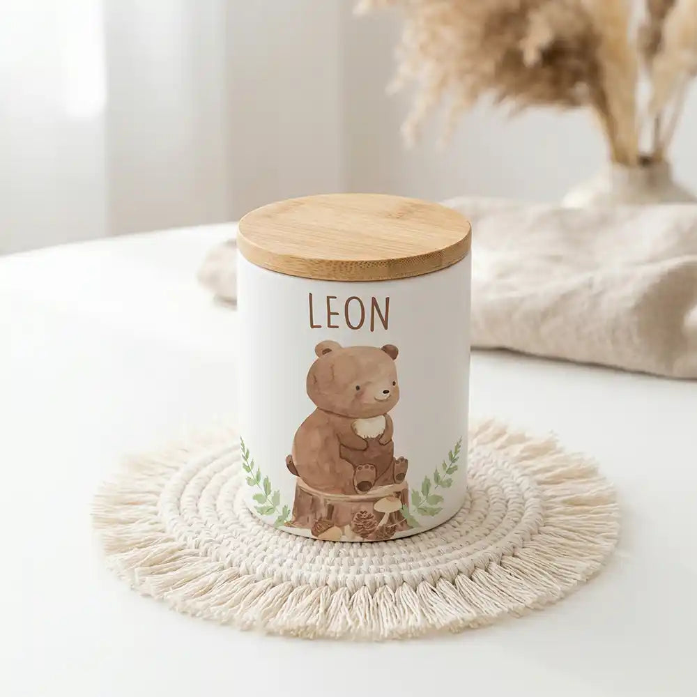 Personalisierte Keksdose Bär Wald - Produktgruppe & Variationen