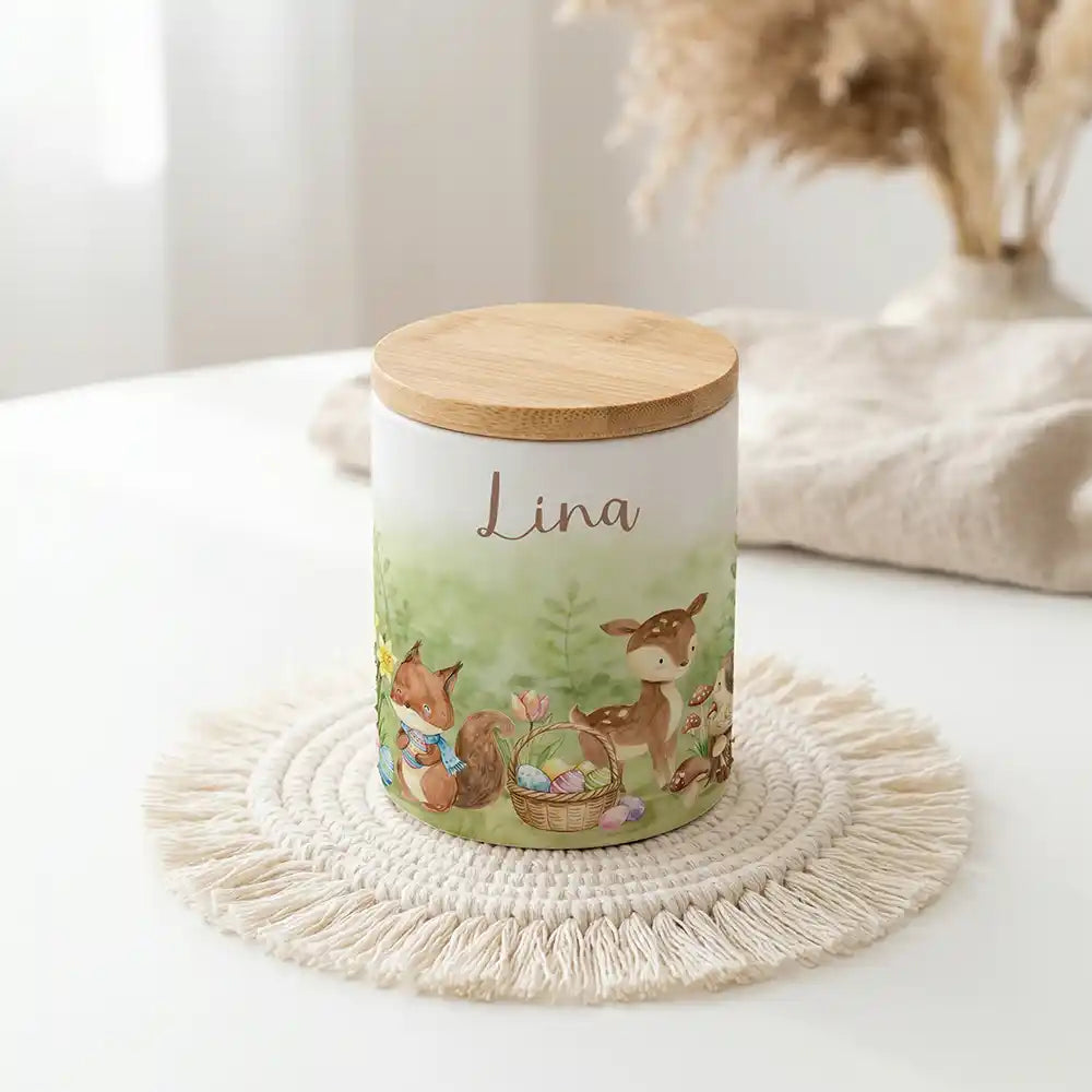 Personalisierte Keksdose Ostern Reh & Fuchs - Produktgruppe & Variationen
