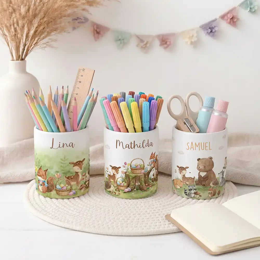 Stiftehalter Ostern Rehkitz - Schreibtisch-Organizer Keramik