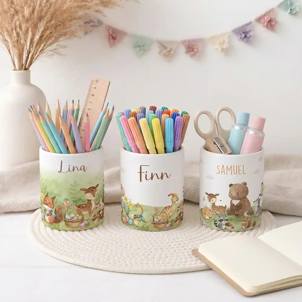 Stiftehalter Dinos Ostern - Schreibtisch-Organizer Keramik