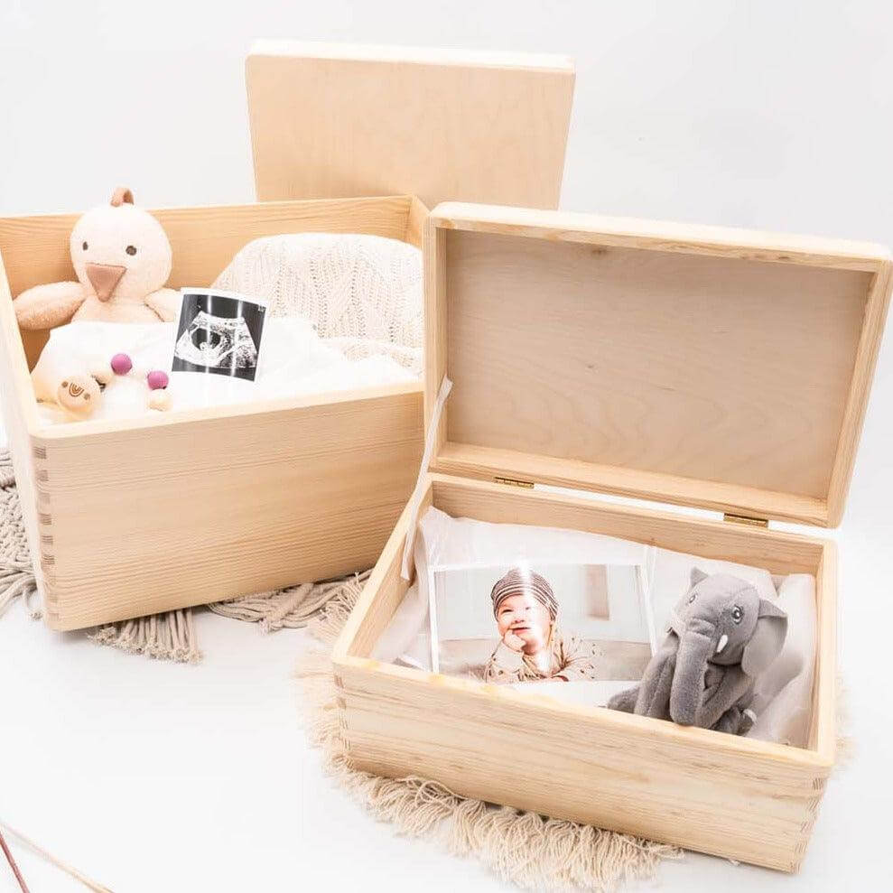 engraved memory box with balloon and custom name